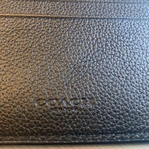 Brand New Black Leather Bifold Men’s Genuine Coach Wallet